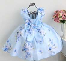 Young Girls Dresses - 藍色 - 查看 3