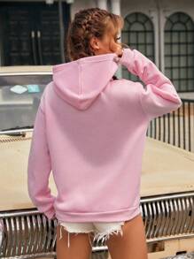 Women Sweatshirts - Baby Pink - View 2