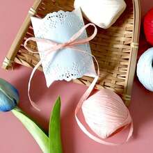 6Rolls Raffia Coloured  20m/65ft/1Roll Raffia Paper Ribbon Wrapping Raffia Craft Raffia Ribbon Raffia Twine For Making Craft Scrapbook Decorations Gift Box Wrapping, Weaving Christmas Florist - Light - View 5