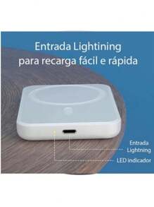 Battery Pack Magsafe Bateria Portátil Powerbank Para iPhone 12  / 13  / 14 Pro Max Mini - Damasco - Visão 8