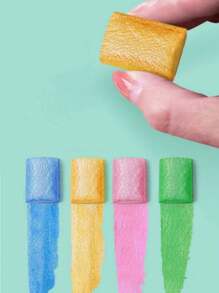 72 色固体仿珍珠水彩颜料，颜色随机，便携式艺术绘画用品套装，适合儿童和学生，办公和学习用品，开学季适用 - 60色 - 查看 8