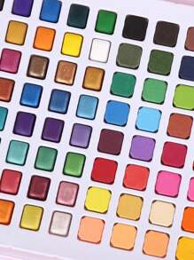 72 色固体仿珍珠水彩颜料，颜色随机，便携式艺术绘画用品套装，适合儿童和学生，办公和学习用品，开学季适用 - 60色 - 查看 5