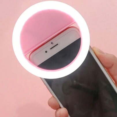 Luce Di Riempimento Per Cellulare Led A Flash Di Bellezza Selfie Dal Vivo Con Ricarica Usb A Cerchio, Luce Per Telecamera