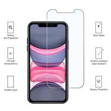 3 Stücke HD gehärtetes Glas Bildschirmschutz kompatibel mit iPhone 6/7/8/X/XS/XS MAX/XR/11/12/13/14/15/SE/PLUS/PRO/PRO MAX/MINI