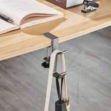 1 pezzo Gancio portatile per scrivania - Appendiabiti regolabile per borse da ufficio e aula - Organizer salvaspazio da fissare lateralmente - Multicolore - Visualizzare 9