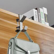 1 pezzo Gancio portatile per scrivania - Appendiabiti regolabile per borse da ufficio e aula - Organizer salvaspazio da fissare lateralmente - Multicolore - Visualizzare 4