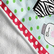 1件加厚沙灘比基尼圖案加厚超細纖維毛巾夏季沙灘巾草墊瑜珈墊適用於游泳池露營旅行沙灘巾披肩 - 彩色 - 查看 5