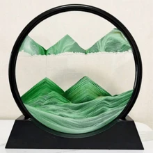 創意家居裝飾流沙沙漏,適用於客廳,辦公室,桌面,書架,豪華藝術沙漏 - 彩色 - 查看 5