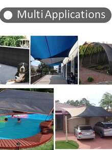 Thickened Shade Cloth Sunblock Mesh Cover Taped Edge With Grommets, Sun Net For Pergola, Plants Greenhouse, Gardens, Patio, Canopy Outdoor Sunshade Net