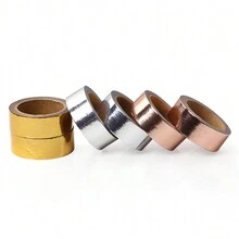 3 cuộn Gold Foil & Giấy Băng Washi Đối với DIY Làm sổ lưu niệm , Nghệ thuật Và Thủ công Dự án Đồ trang trí - Nhiều màu - Xem 5