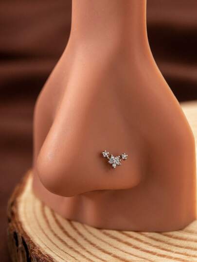 1 Piece Of Copper Artificial  Pentagonal Star Shaped Nose Ring For Women's Nightclub Parties And Birthday Gifts