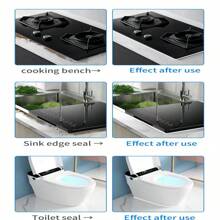 1 件塑鋼膩子美化縫,防水,防黴,廚房,浴室,衛生間,防水膠,用於封邊、修補、填充、止漏 - 白色的 - 查看 4