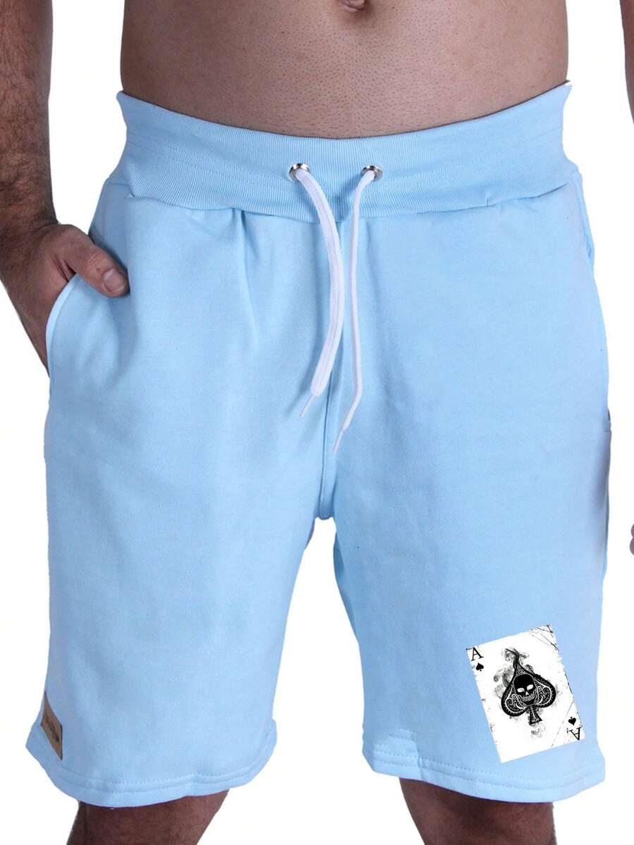 Men Shorts - Baby Blue - View 1