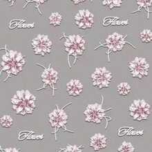 1入組5D浮雕花卉多用途貼紙，可用於美甲，筆記本，手機套等，美甲貼紙DIY - 彩色 - 查看 4