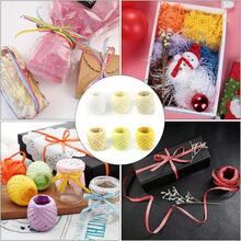 6Rolls Raffia Coloured  20m/65ft/1Roll Raffia Paper Ribbon Wrapping Raffia Craft Raffia Ribbon Raffia Twine For Making Craft Scrapbook Decorations Gift Box Wrapping, Weaving Christmas Florist - Light - View 7