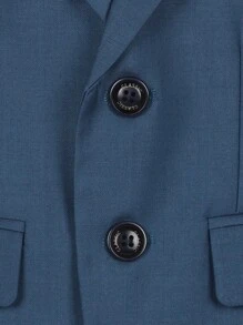 4 件套男童绅士西装套装：夹克、背心、裤子、领结，优雅简约，适合节日、典礼和日常活动 - 綠色 - 查看 8