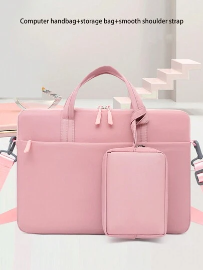 2pcs Multi-Functional Laptop Sleeve, Organizer Storage Bag, Lightweight, Portable, Durable, Minimalist Design, Fits Up To 14-Inch Laptop Classroom Laptop Bags Classroom Bags Teacher Storage Bags Classroom Organizer Bags