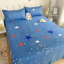 3 件套床单和枕套套装，活力印花，高支数，柔软亲肤面料（不含填充物） - style1 - 查看 5