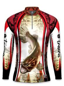 Men Outdoor Tees & Tanks - 紅白色 - 查看 1