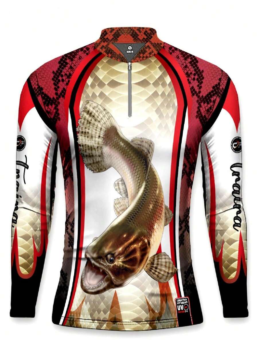 Men Outdoor Tees & Tanks - 紅白色 - 查看 1