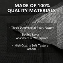 TOEDO 50 khăn trải bàn dùng một lần cho làm móng tay, kích thước 13"X18" - Khăn trải bàn nha khoa chống thấm nước 3 lớp dành cho bệnh nhân - Khăn phủ khay nha khoa hoặc y tế và khăn trải bàn làm móng. - màu đen - Xem 2