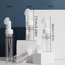 1 件（100ML/150ML/200ML）空洗面奶泡沫瓶，配硅胶洗发刷、泡沫皂液泵分配器、便携式配件收纳 - 多色 - 查看 3
