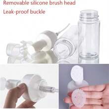 1 件（100ML/150ML/200ML）空洗面奶泡沫瓶，配硅胶洗发刷、泡沫皂液泵分配器、便携式配件收纳 - 多色 - 查看 4