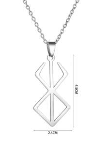 1 Pieza Nuevo Diseño Colgante De Collar Con Forma Geométrica Con Cadena, Joyería De Moda Para Hombres Y Mujeres Para Uso Diario Y Fiestas