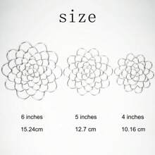 1入組花卉（插花）固定器-鐵絲插花工具,不銹鋼花卉插口蓋,可重複使用的花卉網格排列器,適用於插花瓶植物花卉固定 - 金色 - 查看 7