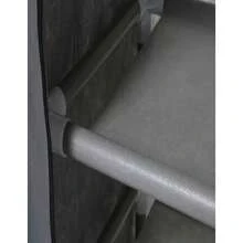 Zapatera Organizador 8 Repisas Torre Eiffel 24 Zapatos Gris Torre con bocho - Gris - Ver 2