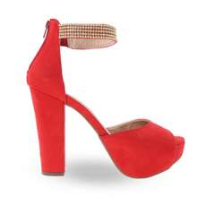 MODARPE Women Heeled Sandals - 紅色 - 查看 3