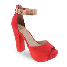 MODARPE Women Heeled Sandals - 紅色 - 查看 1