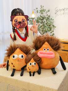 1pc Cute Potato Plush Toy, Funny Decompression Birthday Gift Home Decoration Ornament - Brown - View 1