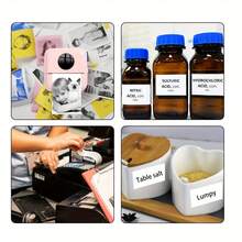 15捲熱敏印刷紙、5.7 X 2.5公分熱敏印刷紙、相機和貼紙印刷用小型熱敏印刷紙 - 白色 - 查看 4