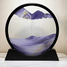 創意家居裝飾流沙沙漏,適用於客廳,辦公室,桌面,書架,豪華藝術沙漏 - 彩色 - 查看 8