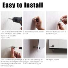 Stainless Steel Wall Standoffs Advertising Screw Glass Sign Standoff Nails Screw For Sign Displays  (19*25mm)4 Pieces - Grey - View 9