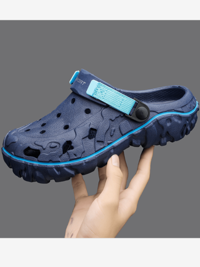 Summer Hole Casual Sandals Squash Feeling Lightweight Breathable Beach Slippers For Men, New Model 2025