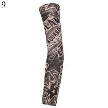 1Pc New Flower Arm Tattoo Sleeves Seamless Outdoor Riding Sunscreen Arm Sleeves Sun Uv Protection Arm Warmers For Men Women Sleeves Cover Arms