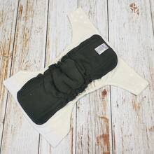 Littles & Bloomz Baby Reusable Nappy Insert For Washable Cloth Diaper Charcoal Elastic 5 Layers High Absorbency Pads