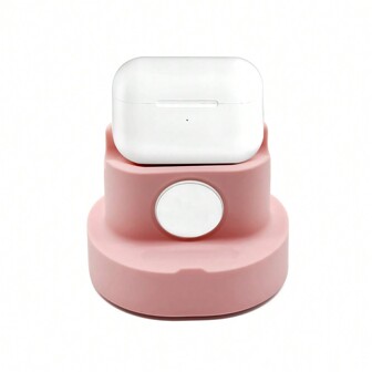 1 pieza Soporte clásico simple de silicona 3 en 1 compatible con el soporte de carga del  compatible con los tamaños de de 38/40/41/42/44/45/49mm, compatible con los modelos de Ultra/Se/8/7/6/5/4/3/2/1 para hombres y mujeres