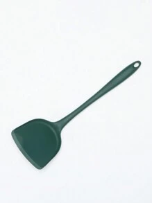 1 Pieza Juego De Utensilios De Cocina De Silicona De Tamaño Grande, Que Incluye Espátula, Cuchara Para Arroz, Cazuela, Colador Y Pala Para Freír En Color Verde - espátula para freír - Ver 6
