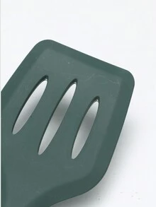 1 Pieza Juego De Utensilios De Cocina De Silicona De Tamaño Grande, Que Incluye Espátula, Cuchara Para Arroz, Cazuela, Colador Y Pala Para Freír En Color Verde - espátula para freír - Ver 5