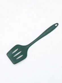1 Pieza Juego De Utensilios De Cocina De Silicona De Tamaño Grande, Que Incluye Espátula, Cuchara Para Arroz, Cazuela, Colador Y Pala Para Freír En Color Verde - espátula para freír - Ver 1