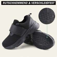 Women Walking Shoes - Black - View 3