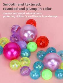 Kit de manualidades de cuentas de moda para niños: Juego de bisutería hecha a mano con collares, pulseras y accesorios para el cabello, kit de fabricación de joyas para niños para pulseras, collares, accesorios para el cabello y regalos - Multicolor - Ver 4