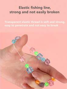 Kit de manualidades de cuentas de moda para niños: Juego de bisutería hecha a mano con collares, pulseras y accesorios para el cabello, kit de fabricación de joyas para niños para pulseras, collares, accesorios para el cabello y regalos - Multicolor - Ver 6