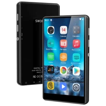 80GB MP3/MP4便攜式播放器，配備WiFi，4.0英寸觸屏數字Walkman音樂播放器，帶FM收音機、語音記錄、電子書和瀏覽器（黑色）8核心 - 黑色 - 查看 1