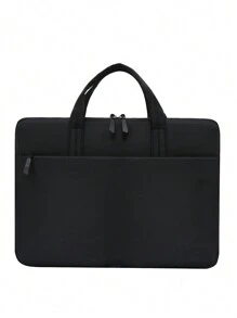 两件装纯色多功能笔记本电脑保护套，轻便易携，经久耐用，时尚美观，可容纳14英寸笔记本电脑。适合作为教师礼物、文具包或教师节礼物。也适合大学生、返校季、课堂使用，可用作笔记本电脑包、背包和圣诞礼物。 - 黑色 - 查看 3