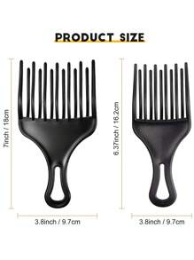 Hair Picks Ergonomic Design Hair Picks ABS Material 1pc Wide Tooth DIY Hairstyles For Thick Curly Hair For Salon Styling Afro Hair Pick Comb Small Hair Fork Comb, Hairdressing Styling Tool For Curly Hair For Men Women Plastic, Black, Hair Brush, Comb, Hair Tools, Hair Products And Accessories For Barber Salon Beauty Travel Essentials,Back To School,Travel Holiday Essentials,Hair Accessories For Women,Brush,Hair Brushes,Edge Brush,Brush Hair,Hair Comb,Comb Hair,Detangling Brush,Ball Brush,Mini Hair Brush,Hair Brush Set,Wooden Comb,Hair Brush, Brush, Comb, Slick Back Brush, Hairbrush, Edge Brush, Brush Hair, Hair Comb, Hair Brush Set, Comb Hair, Mini Hair Brush, Detangling Brush, Hair Brushes,Hair, Accessories, Hair Products, Hair Tools, Hair Stuff, Hair Care, Curly Hair Brush, Barber, Barber Accessories, Hairdressing Equipment,Travel Essentials,Travel Essential,Hairstyle,Hairdressing - Black - View 4