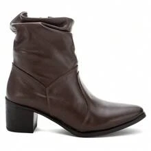 Women Ankle Boots & Booties - Cà phê nâu - Xem 2